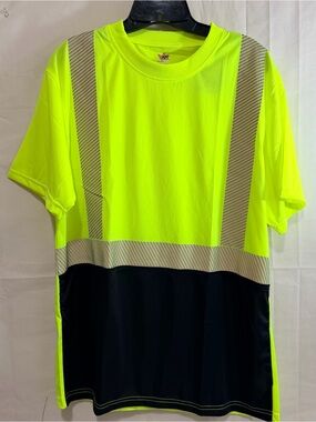 Wild Wear High Vis ANSI Class 2 Safety TShirts w/Reflective Strips Short Sleeve